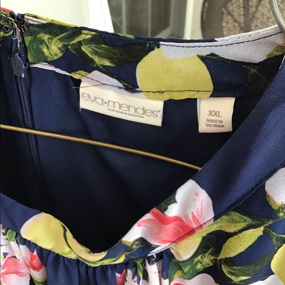 Ave-mended New York co. Womens flowered flowing Dress XXLarge silky polyester - Picture 13 of 13